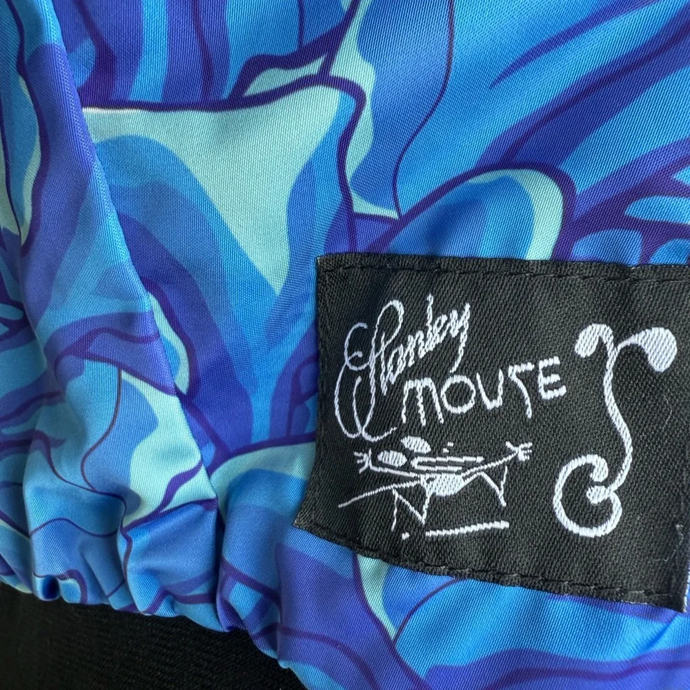 2 in 1 jacket blue rose statement 🤘🏼 bomber jacket - Picture 8 of 12